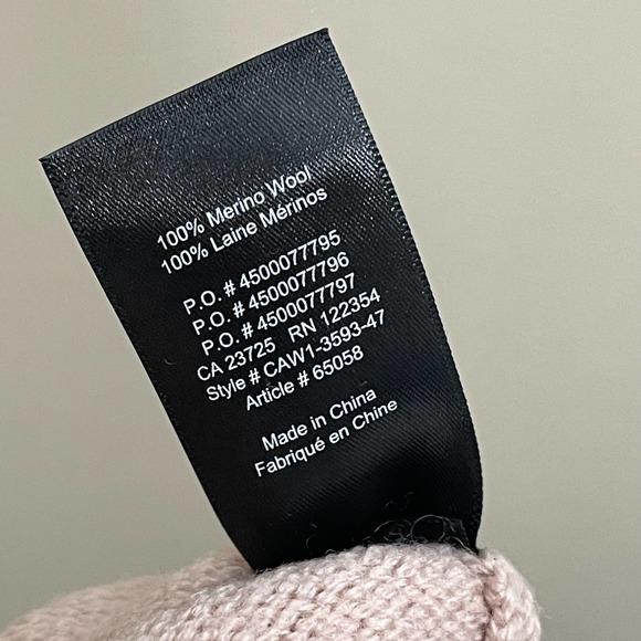 Aritzia Babaton Merino Wool Turtleneck Cropped Pullover Sweater Mauve Pink Small - Picture 12 of 12